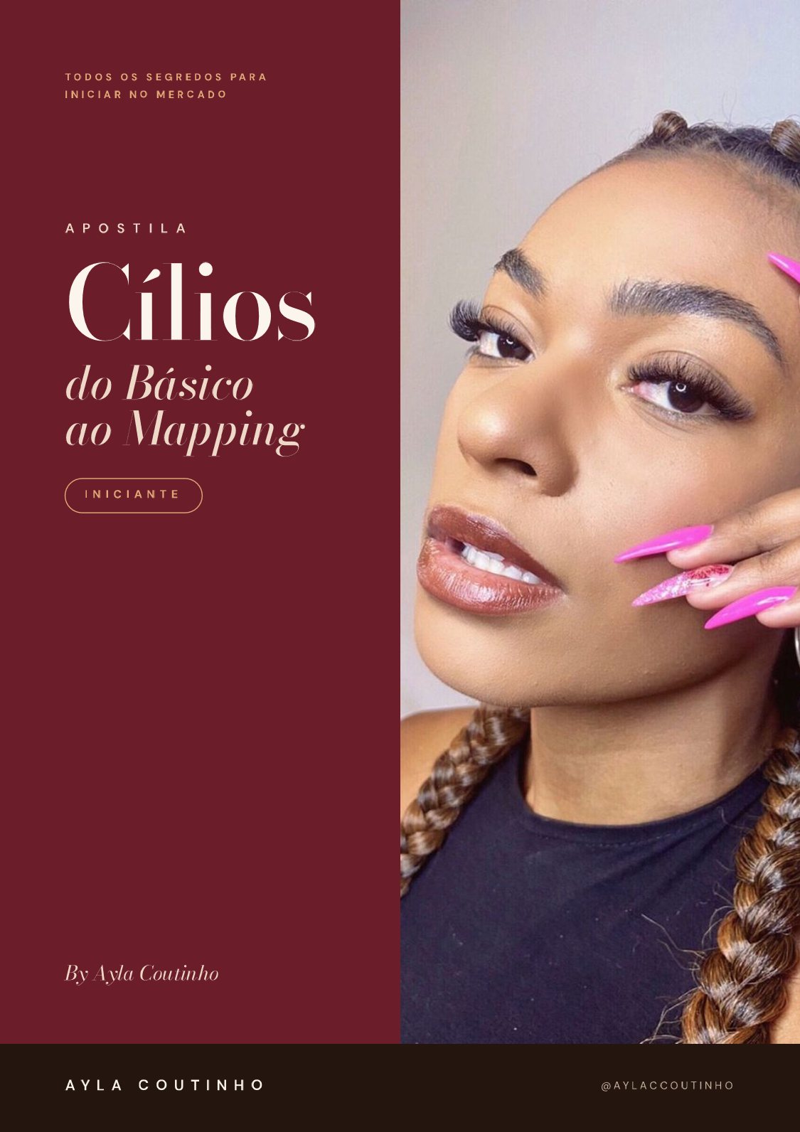 Capa da apostila Cílios do Básico ao Mapping